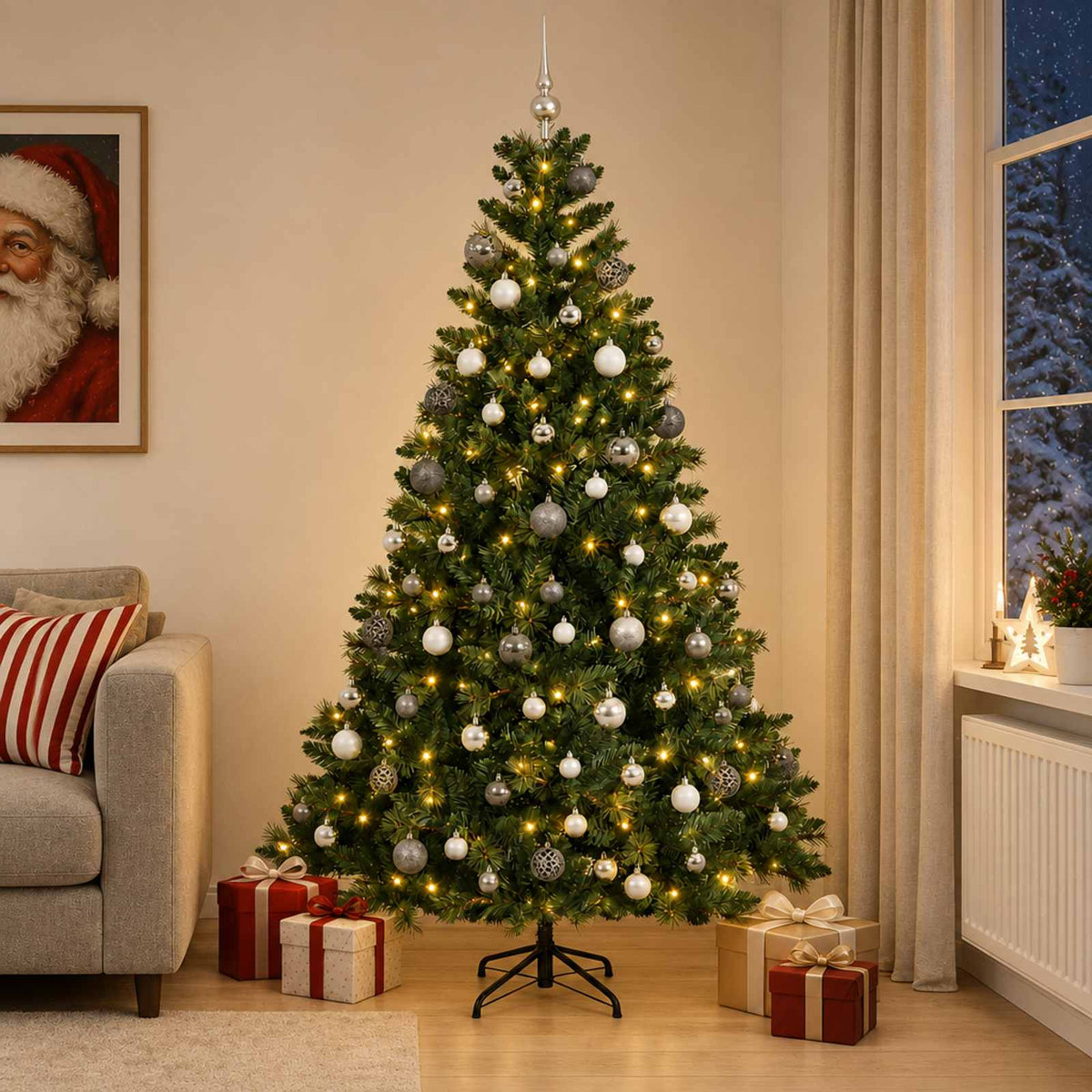 Artificial Christmas Tree Bauble LEDs