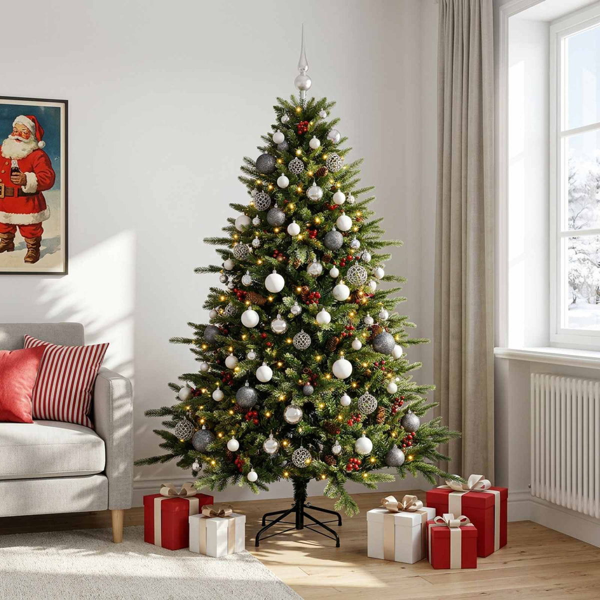 Artificial Christmas Tree Bauble LEDs