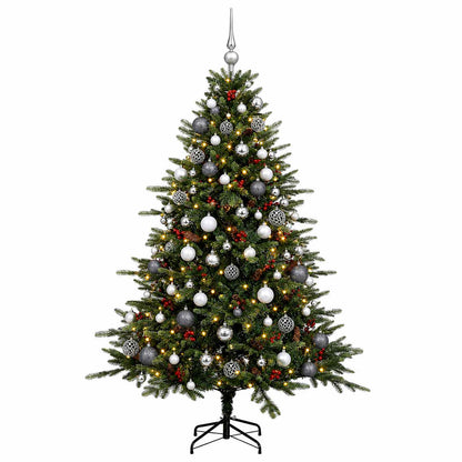 vidaXL Artificial Christmas Tree with Bauble 240 cm 300 LEDs 4
