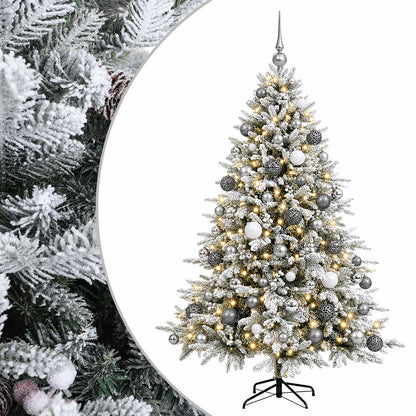vidaXL Artificial Christmas Tree with Bauble 210 cm 300 LEDs 2