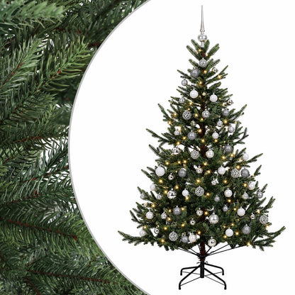 vidaXL Artificial Christmas Tree with Bauble 240 cm 300 LEDs 2