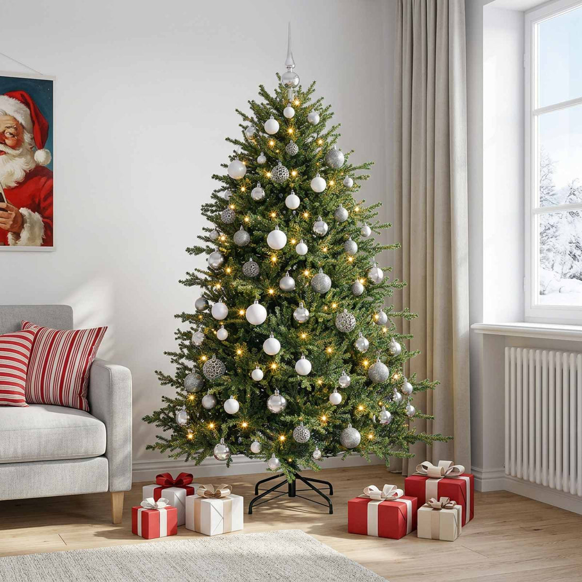 Artificial Christmas Tree Bauble LEDs