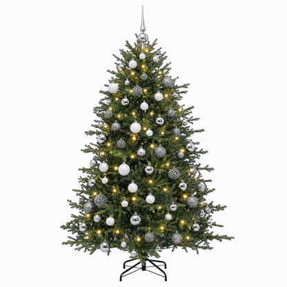 vidaXL Artificial Christmas Tree with Bauble 240 cm 300 LEDs 4