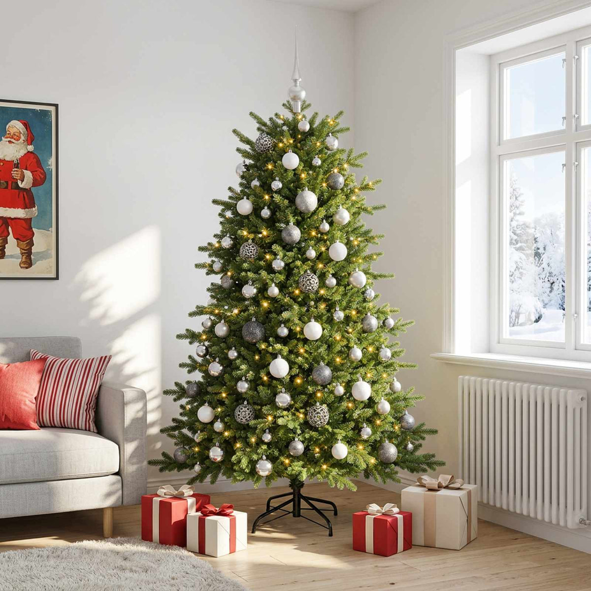 Artificial Christmas Tree Bauble LEDs