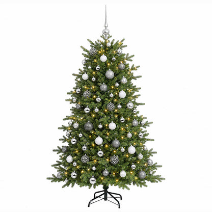 vidaXL Artificial Christmas Tree with Bauble 240 cm 300 LEDs 4