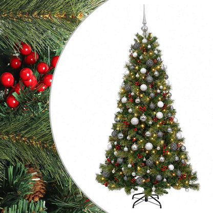 vidaXL Artificial Christmas Tree with Bauble 180 cm 300 LEDs 2