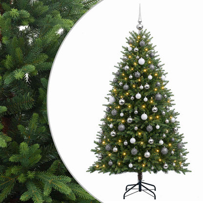 vidaXL Artificial Christmas Tree with Bauble 240 cm 300 LEDs 2