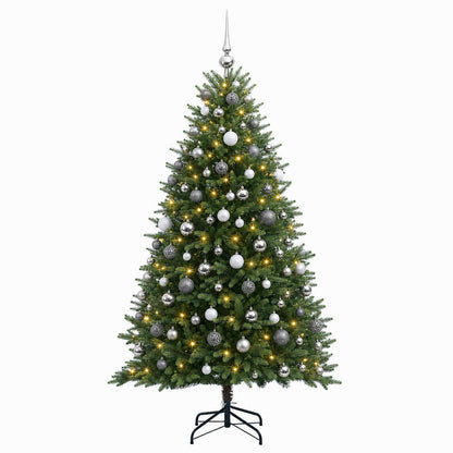 vidaXL Artificial Christmas Tree with Bauble 240 cm 300 LEDs 4