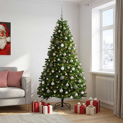vidaXL Artificial Christmas Tree Mid-green with Bauble 300 cm 600 LEDs 3