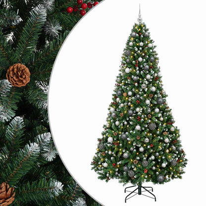 vidaXL Artificial Christmas Tree with Bauble 240 cm 300 LEDs 2