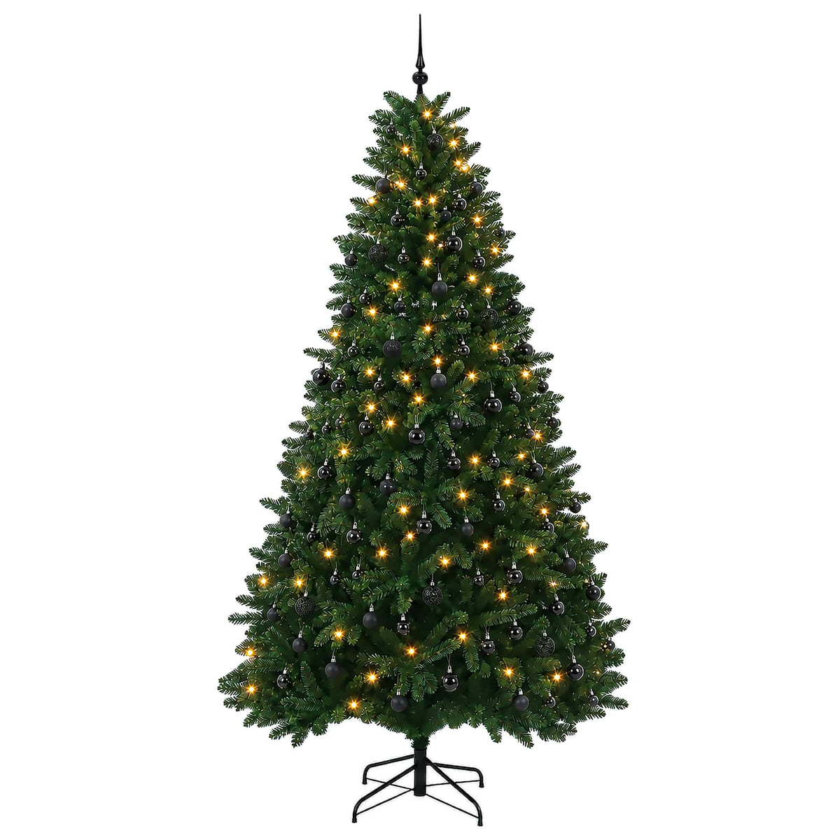 vidaXL Artificial Christmas Tree Mid-green with Bauble 270 cm 600 LEDs 4