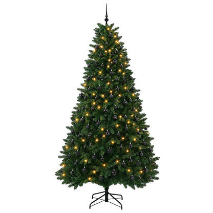 vidaXL Artificial Christmas Tree Mid-green with Bauble 270 cm 600 LEDs 4