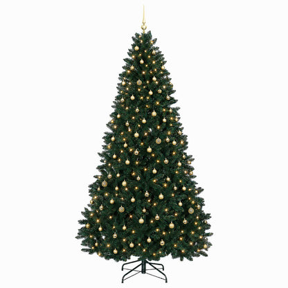 vidaXL Artificial Christmas Tree Dark Green with Bauble 300 cm 4