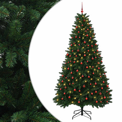 vidaXL Artificial Christmas Tree Mid-green with Bauble 300 cm 600 LEDs 2