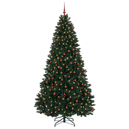 vidaXL Artificial Christmas Tree Dark Green with Bauble 270 cm 4