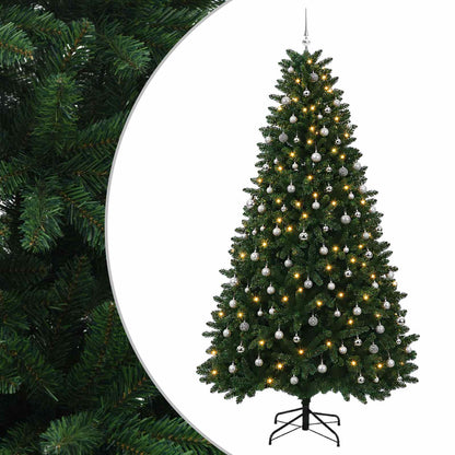vidaXL Artificial Christmas Tree Mid-green with Bauble 270 cm 600 LEDs 2