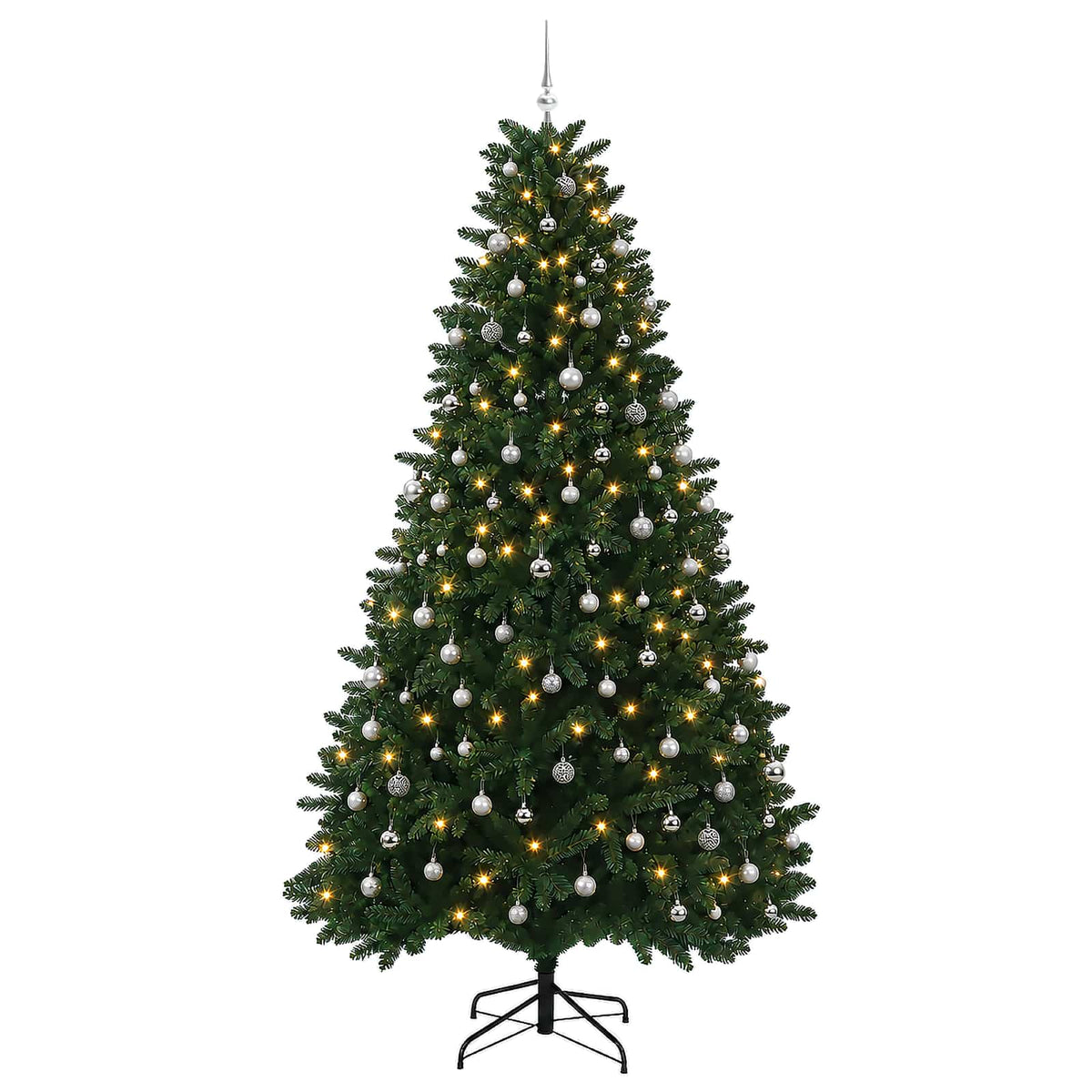 vidaXL Artificial Christmas Tree Mid-green with Bauble 300 cm 600 LEDs 4