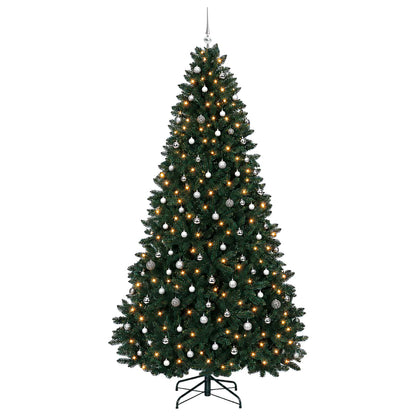 vidaXL Artificial Christmas Tree Dark Green with Bauble 300 cm 4