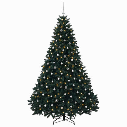 vidaXL Artificial Christmas Tree Dark Green with Bauble 270 cm 4