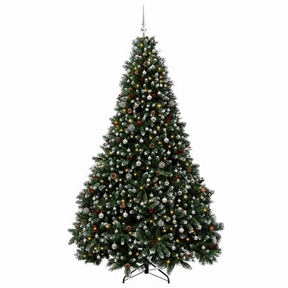 vidaXL Artificial Christmas Tree Green with Bauble 300 cm 600 LEDs 4