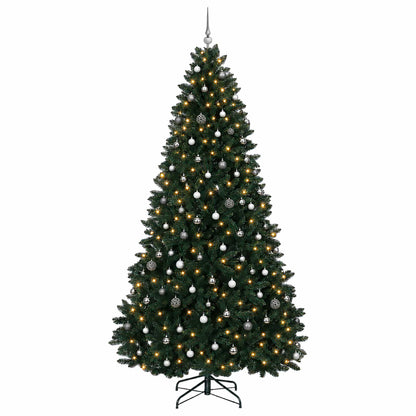 vidaXL Artificial Christmas Tree Dark Green with Bauble 300 cm 4