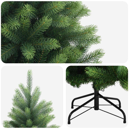 vidaXL Artificial Hinged Christmas Tree 240 cm PVC and Metal Green 4