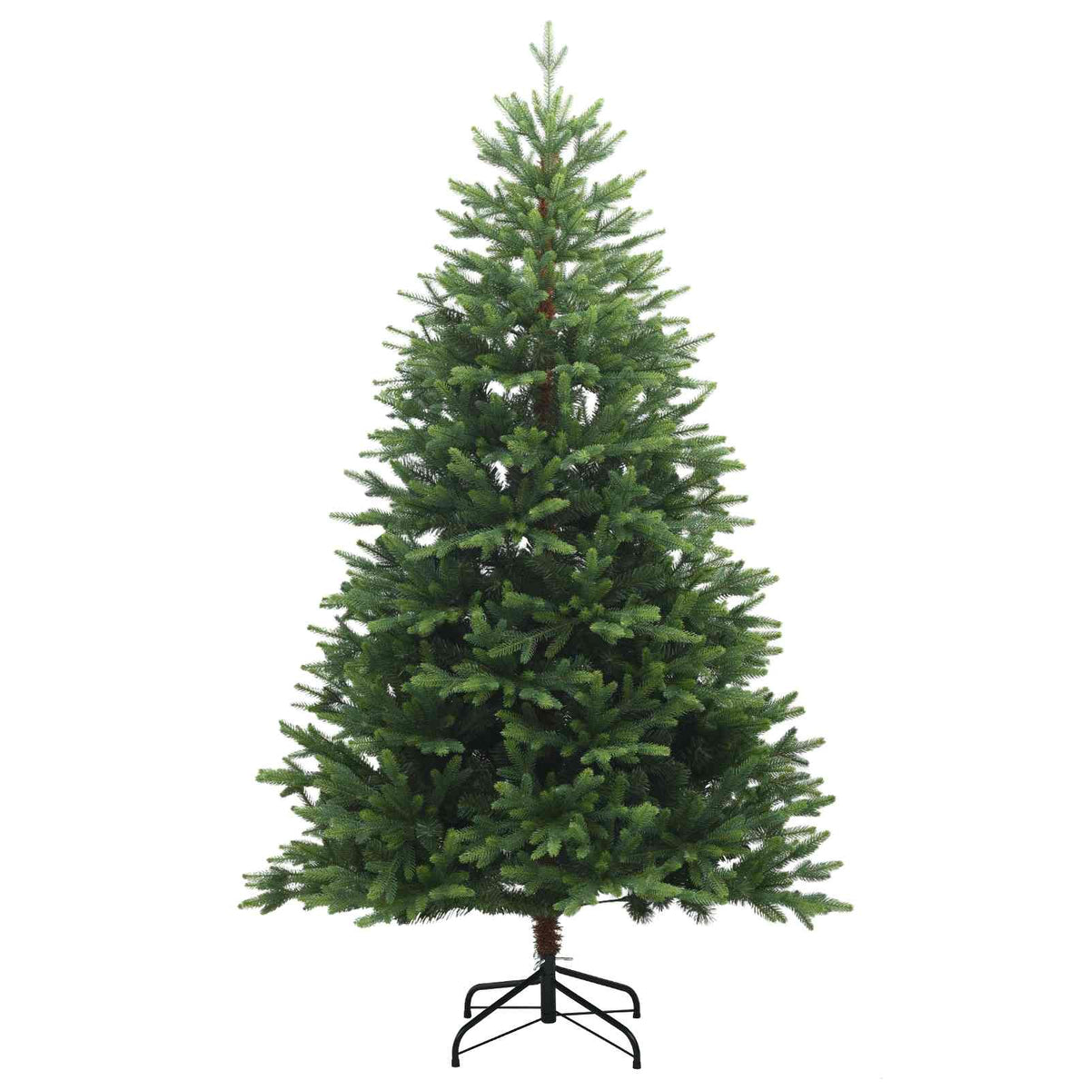 vidaXL Artificial Hinged Christmas Tree 150 cm PVC and Metal Green 3