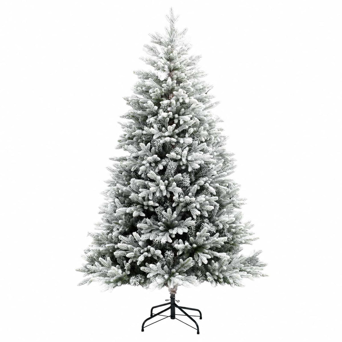 vidaXL Artificial Hinged Christmas Tree 120 cm PVC and Metal 3