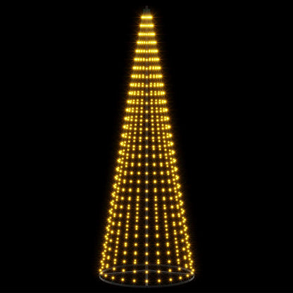 LED Christmas Tree EKENAS 270 LEDs Warm White Steel 285 cm