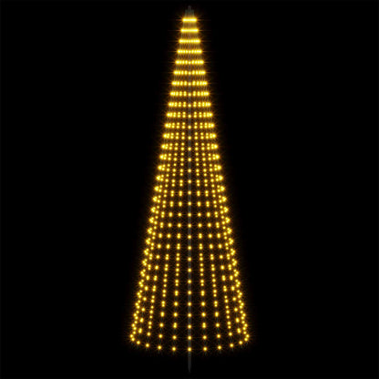 LED Christmas Tree EKENAS 270 LEDs Warm White Steel 285 cm