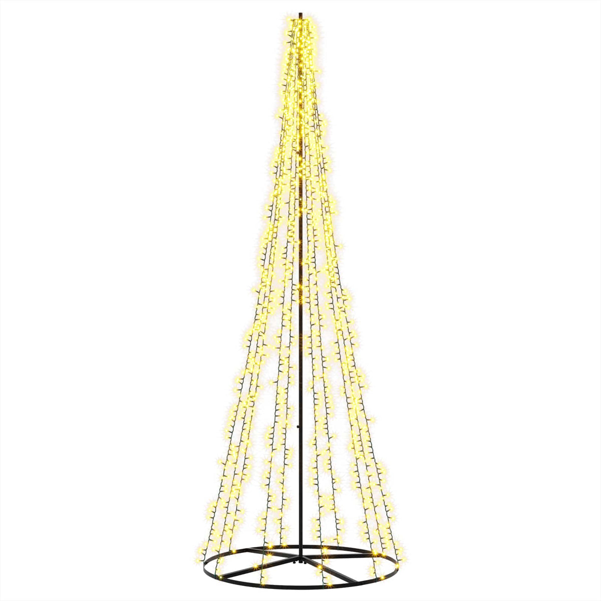 LED Christmas Tree EKENAS 540 LEDs Warm White Steel 285 cm