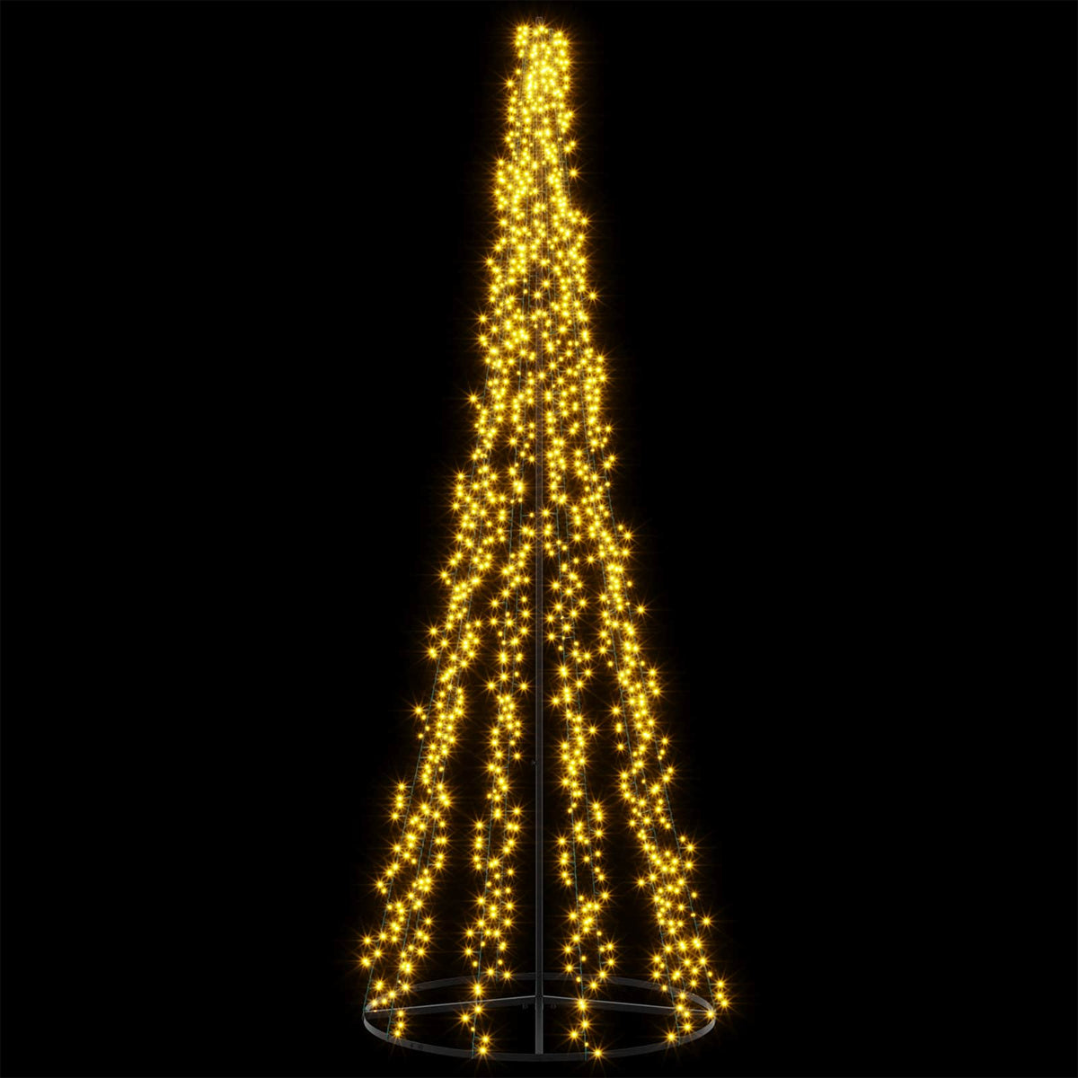 LED Christmas Tree EKENAS 540 LEDs Warm White Steel 285 cm