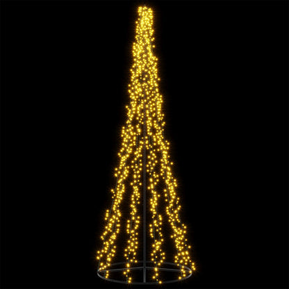 LED Christmas Tree EKENAS 540 LEDs Warm White Steel 285 cm