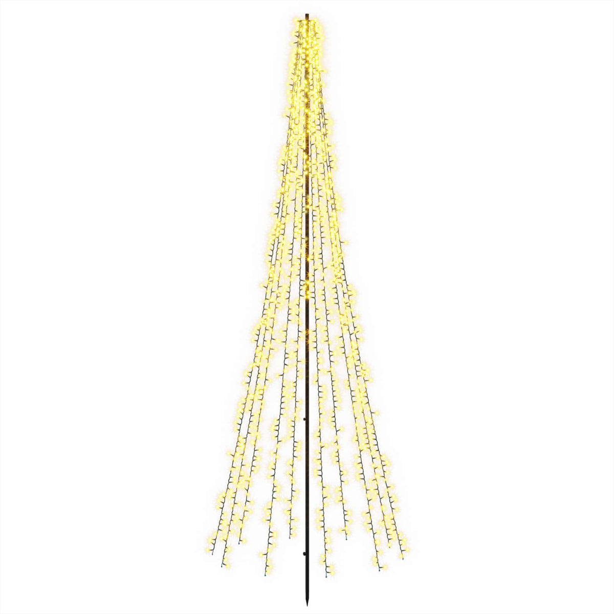 LED Christmas Tree EKENAS 540 LEDs Warm White Steel 285 cm