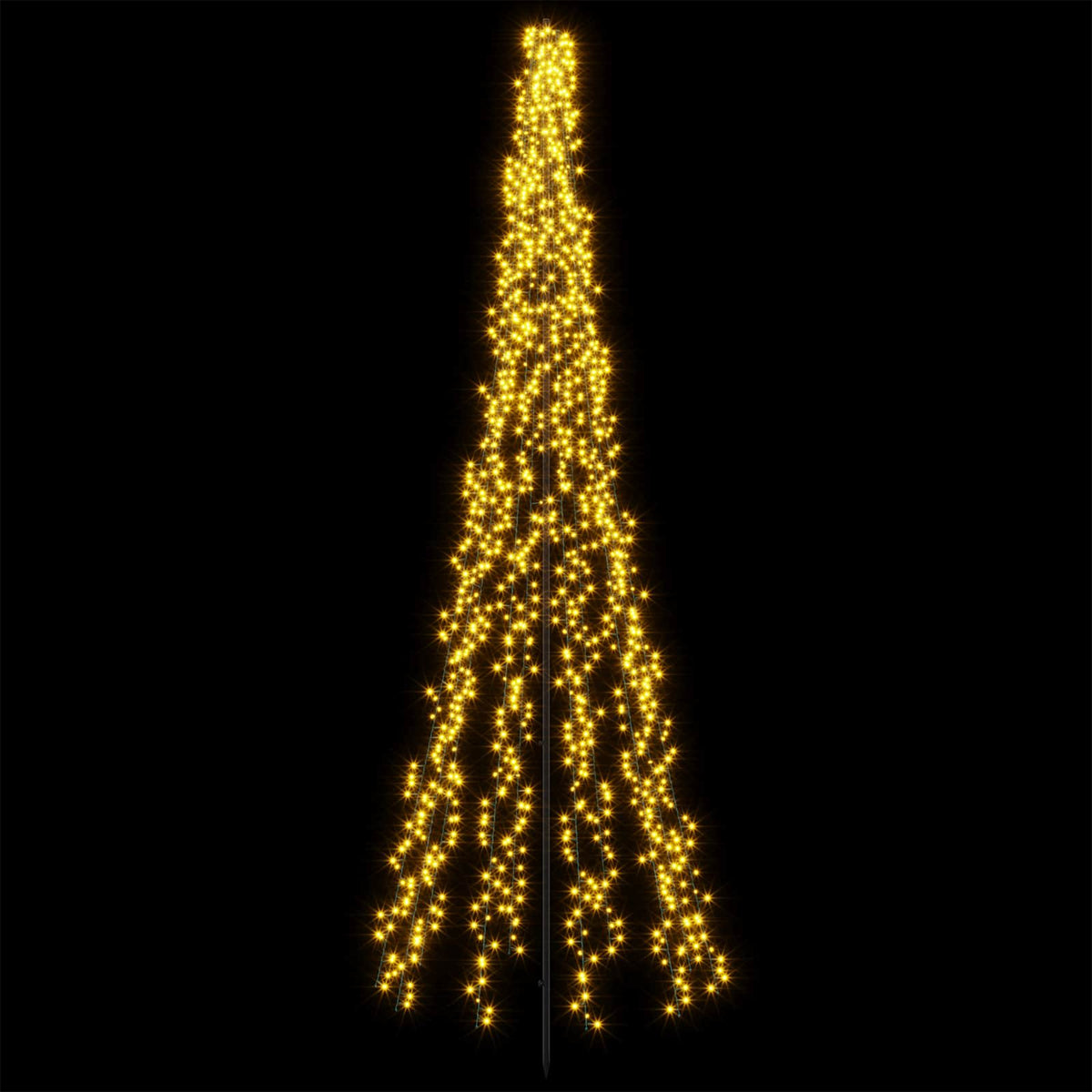 LED Christmas Tree EKENAS 540 LEDs Warm White Steel 285 cm