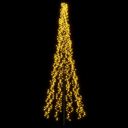 LED Christmas Tree EKENAS 540 LEDs Warm White Steel 285 cm