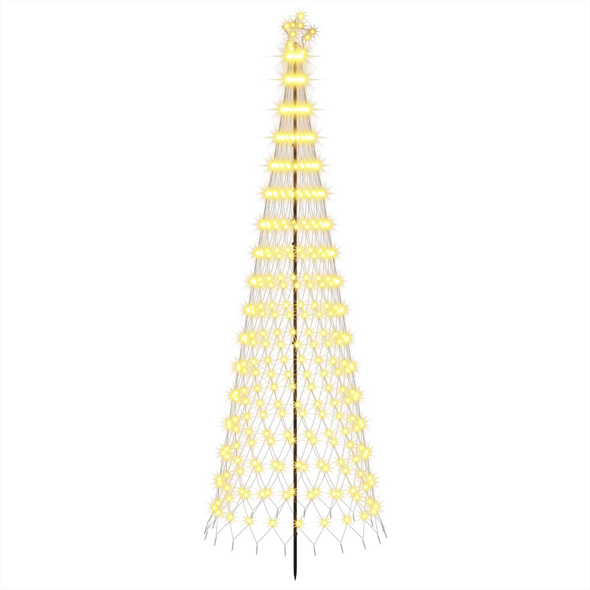 LED Christmas Tree EKENAS 230 LEDs Steel Warm white 300 cm