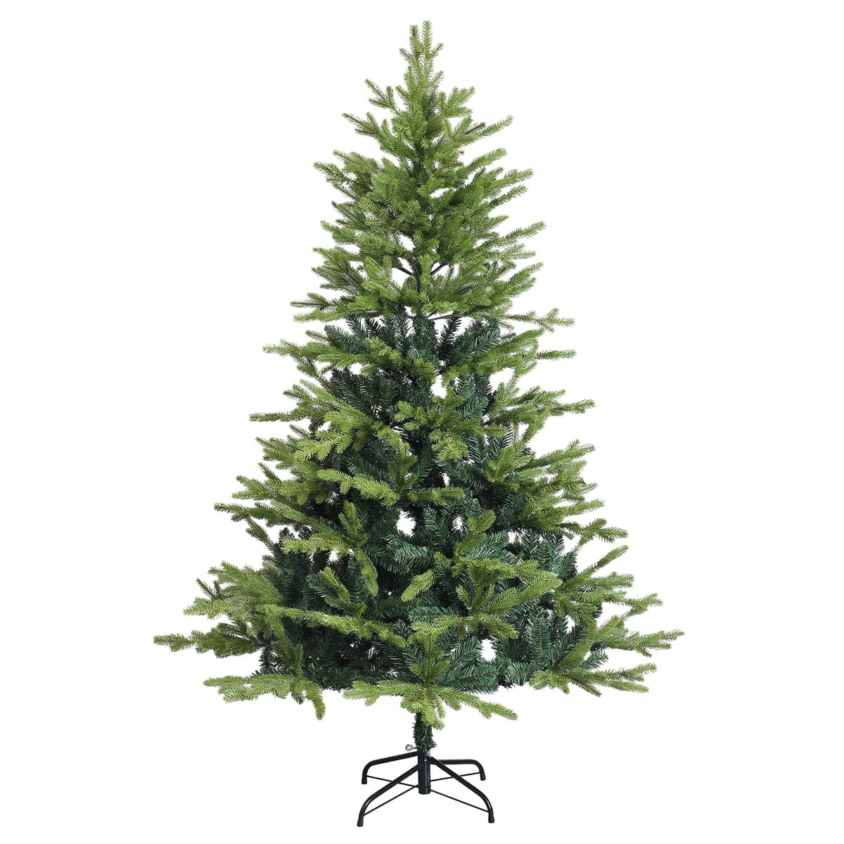 vidaXL Artificial Hinged Christmas Tree 240 cm PVC and Metal Green 3