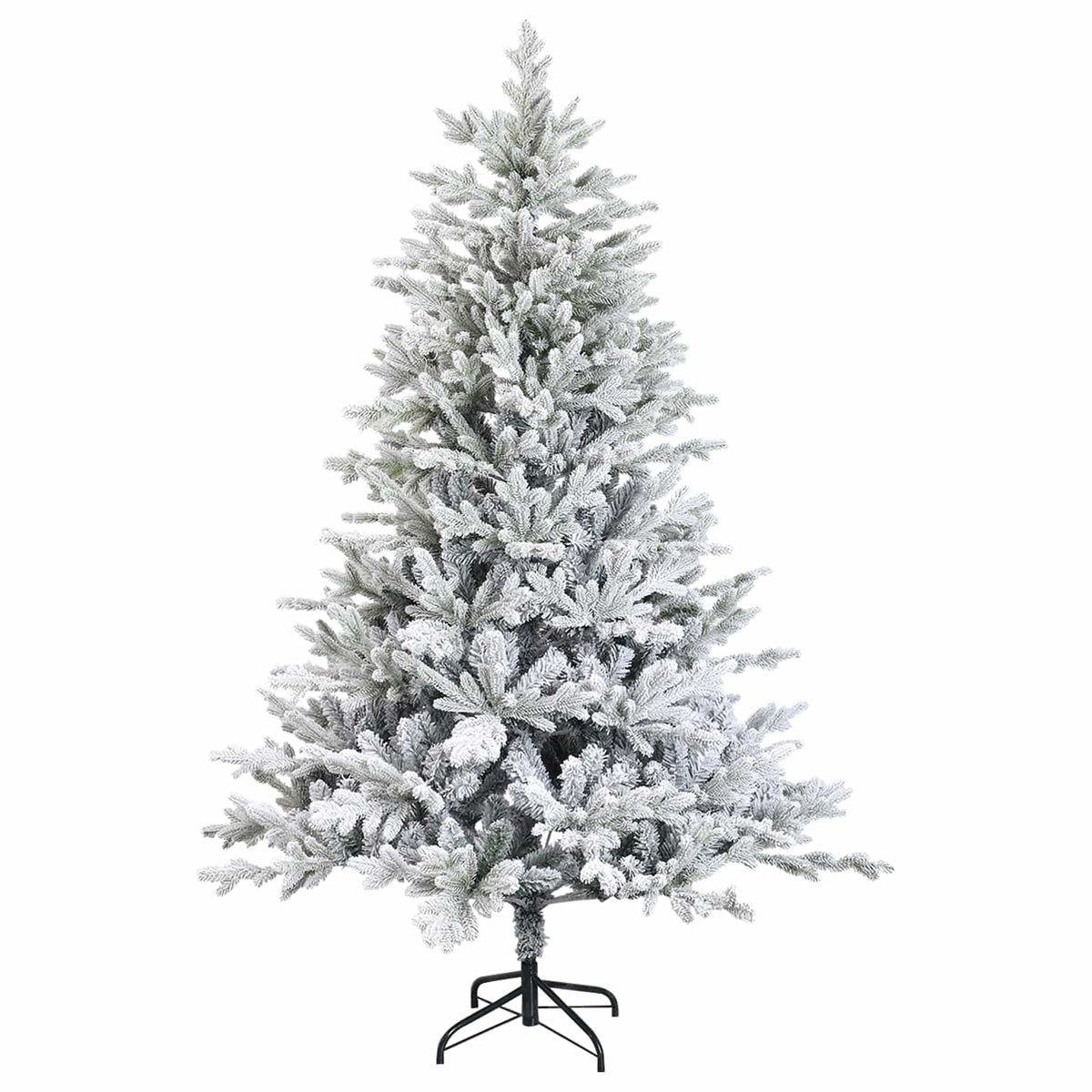 Artificial Christmas Tree with Bauble 150 LEDs Green and White 240 cm without LED