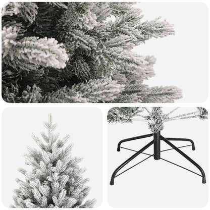 Artificial Christmas Tree with Bauble 300 LEDs Green and White Height 240 cm without LED