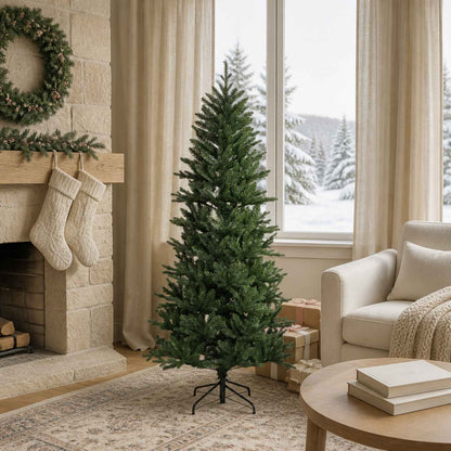 Artificial Christmas Tree with Bauble 150 LEDs Green Height 120 cm without LED