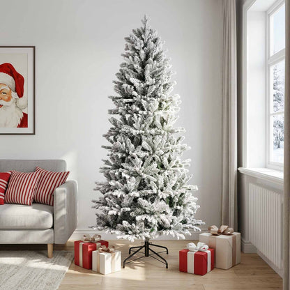 vidaXL Artificial Hinged Christmas Tree 240 cm PVC and PE 1