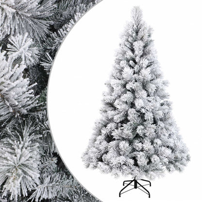 vidaXL Artificial Hinged Christmas Tree 240 cm PVC and Metal 2