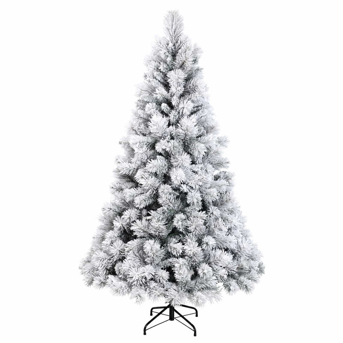 vidaXL Artificial Hinged Christmas Tree 240 cm PVC and Metal 3