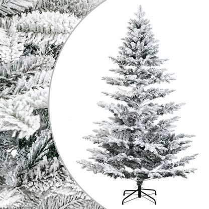 Artificial Christmas Tree with Bauble 150 LEDs Green and white 240 cm without LED
