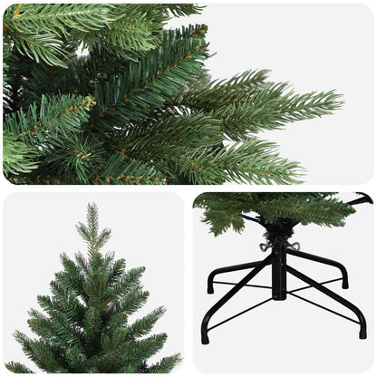 vidaXL Artificial Hinged Christmas Tree 240 cm PVC and Metal Green 4