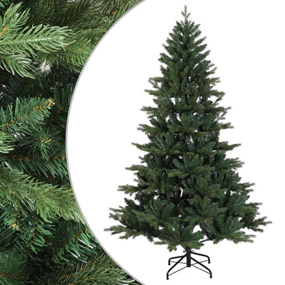 vidaXL Artificial Hinged Christmas Tree 240 cm PVC and Metal Green 2