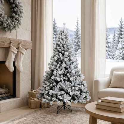 Artificial Christmas Tree with Bauble 150 LEDs Green and White without LED
