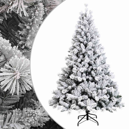 vidaXL Artificial Hinged Christmas Tree 240 cm PVC and Metal 2