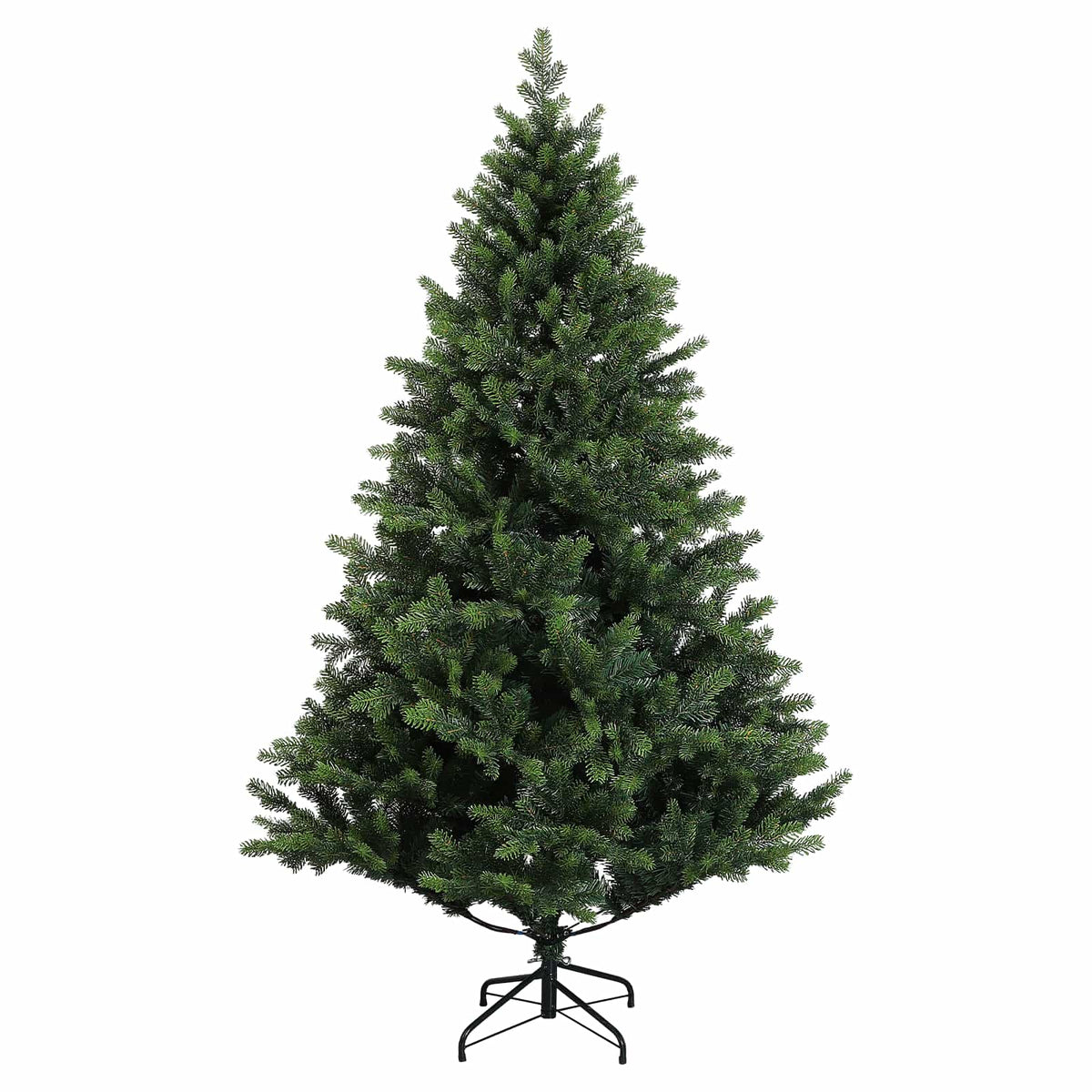 Artificial Christmas Tree with Bauble 300 LEDs Green 210 cm without LED